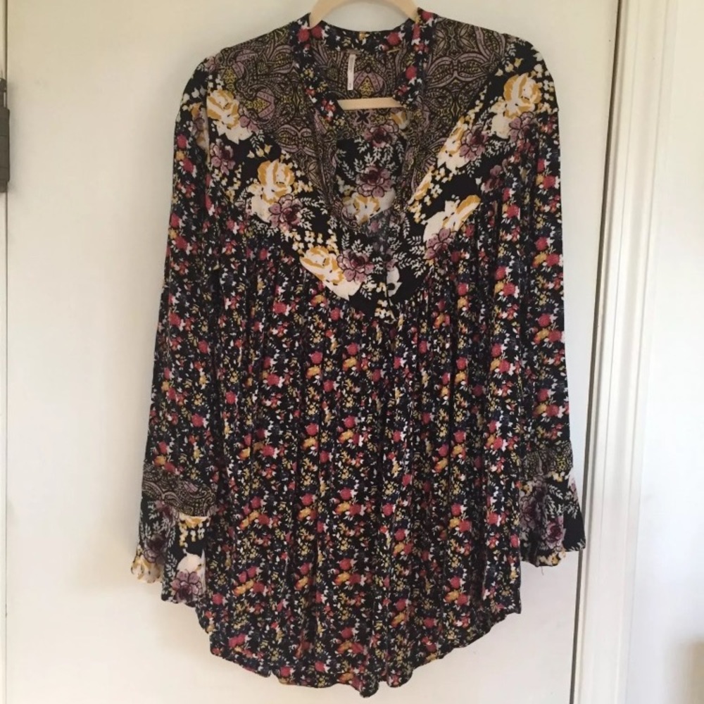 Free People Floral Tunic